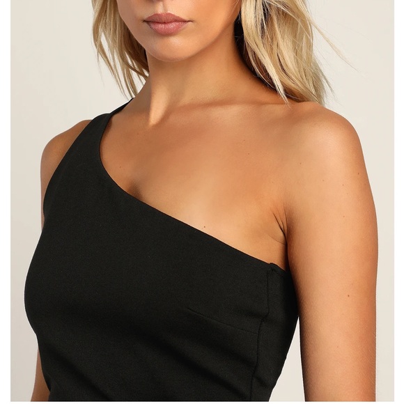 NWT Lulus Good Times Only One-Shoulder Maxi Dress - Picture 2 of 14